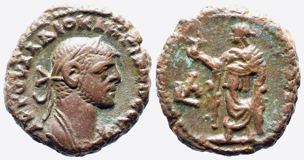Diocletian (284-305). Egypt, Alexandria. BI Tetradrachm  - Auction GREEK & ROMAN PROVINCIAL COINS AND NUMISMATIC LITERATURE Including a wide selection of Alexandrian Coins from the Dattari Collection - Bertolami Fine Art - Prague