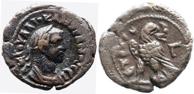 Diocleziano (284-305), BI tetradracma di Alessandria d’Egitto (anno 3, 286/7 d.C.)