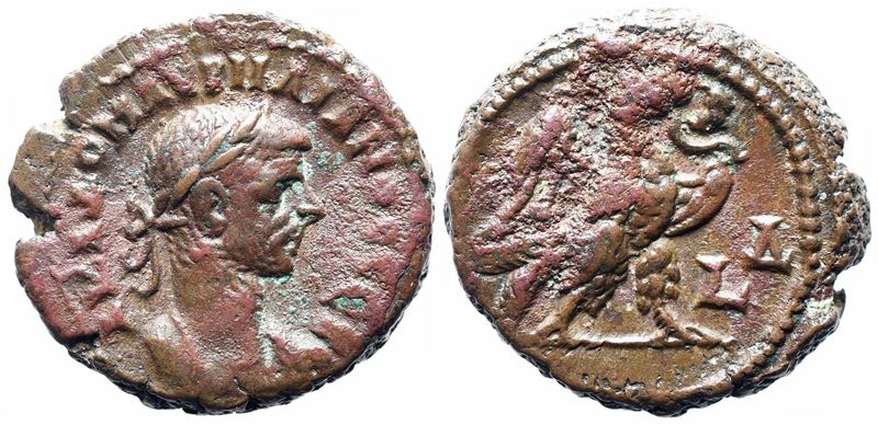 Aurelian (270-275). Egypt, Alexandria. Bi Tetradrachm