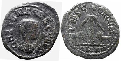 Herennius Etruscus (caesar, 249-251). Moesia Superior, Viminacium. Æ