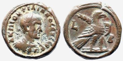 Philip i (244-249). Egypt, Alexandria. Bi Tetradrachm