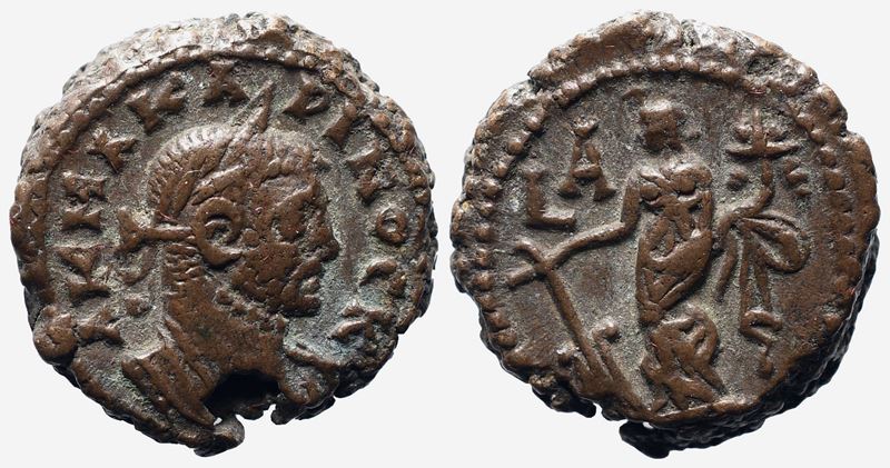 Carinus (caesar, 282-283). Egypt, Alexandria. Bi Tetradrachm