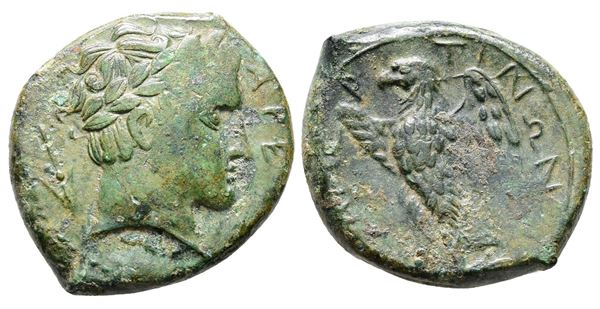 Sicily, Messana. The Mamertinoi, c. 275-264 BC. Æ Double Unit (23mm, 6.71g).