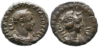 Aurelian And Vaballathus (270-275). Egypt, Alexandria. Bi Tetradrachm