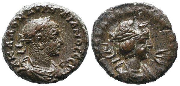 Aurelian and Vaballathus (270-275). Egypt, Alexandria. BI Tetradrachm