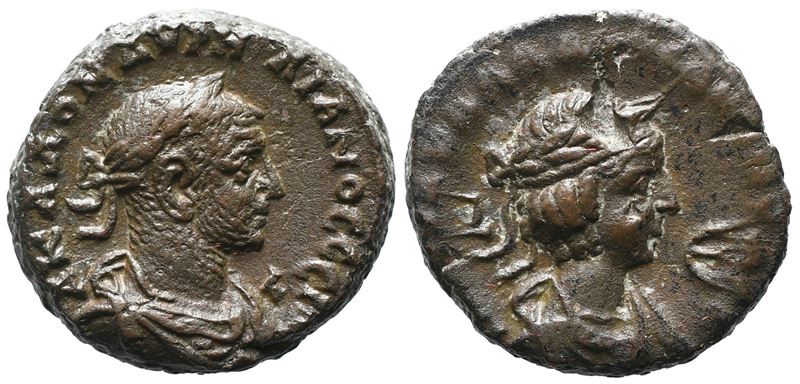 Aurelian And Vaballathus (270-275). Egypt, Alexandria. Bi Tetradrachm