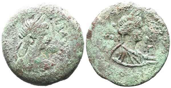 Agrippina Junior (Augusta, 50-59). Egypt, Alexandria. Æ Diobol