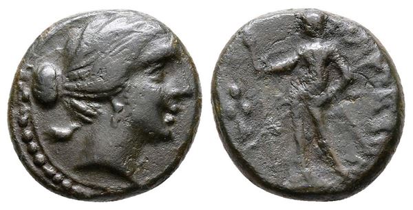 Sicily, Messana. The Mamertinoi, 215-202 BC. Æ Onkia (15mm, 2.24g).  - Auction Greek, Roman and Byzantine Coins	 - Bertolami Fine Art - Prague