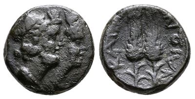 Sicily, Katane, Late 3rd Century Bc. Æ (12mm, 1.65g).