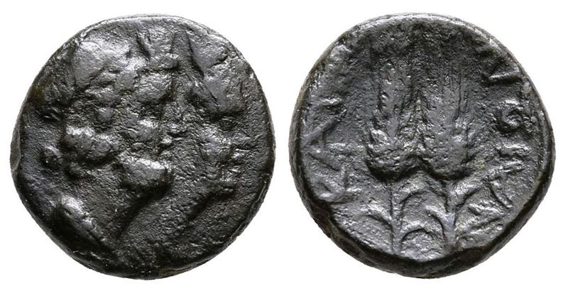 Sicily, Katane, Late 3rd Century Bc. Æ (12mm, 1.65g).