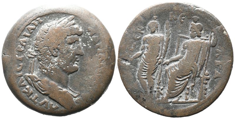 Hadrian (117-138). Egypt, Alexandria. Æ Drachm