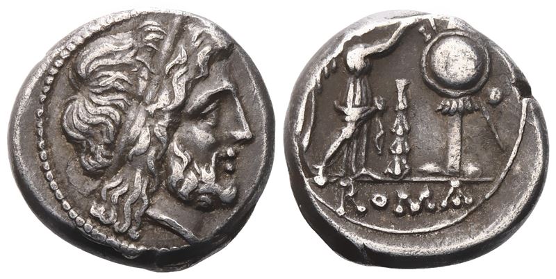 Anonymous, Victoriatus, 209 BC; AR (3,70 g; 15,5 mm; 11 h)
