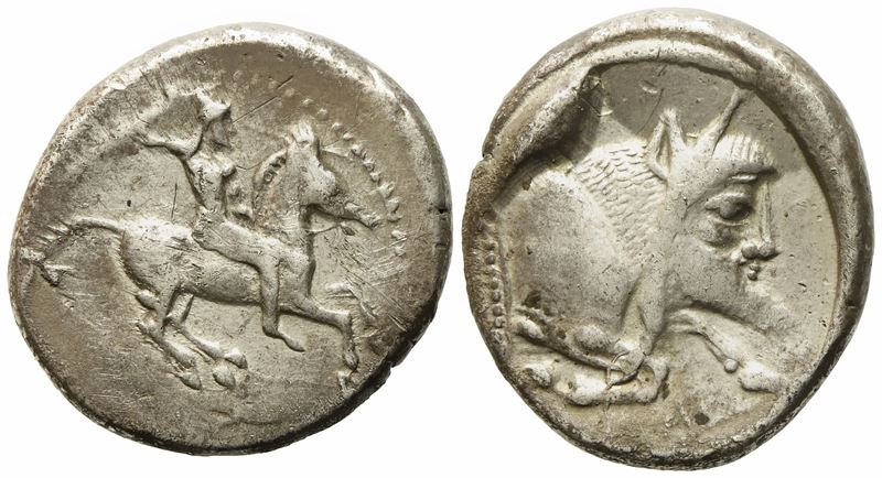 Sicily, Gela (C. 490-475 Bc), Didrachm; Ar (8,61 G; 21,5 MM)