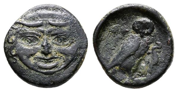 Sicily, Kamarina, c. 420-405 BC. Æ Onkia (13mm, 1.26g).  - Auction Greek, Roman and Byzantine Coins	 - Bertolami Fine Art - Prague