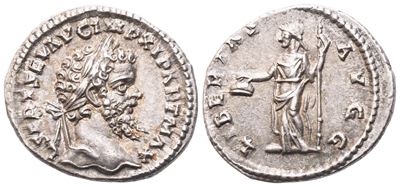 Settimio Severo, Denario romano (Laodicea ad Mare) 198-202, argento