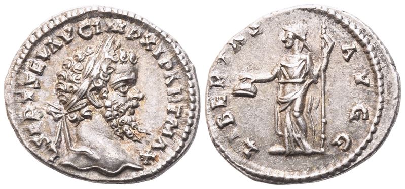 Settimio Severo, Denario romano (Laodicea ad Mare) 198-202, argento