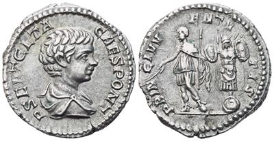 Geta As Caesar (198-209), Denarius, Rome, 200-202; Ar (3,22 G; 18 MM; 6 H)