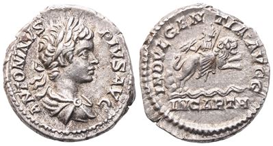 Caracalla (198–217), Denario romano (AR), Roma 203