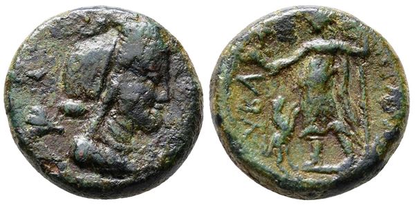 Sicily, Hybla Megala, c. 2nd century BC. Æ Trias(?) (20mm, 8.12g).