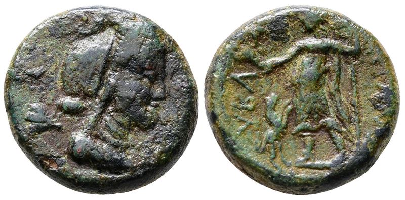 Sicily, Hybla Megala, C. 2nd Century Bc. Æ Trias(?) (20mm, 8.12g).