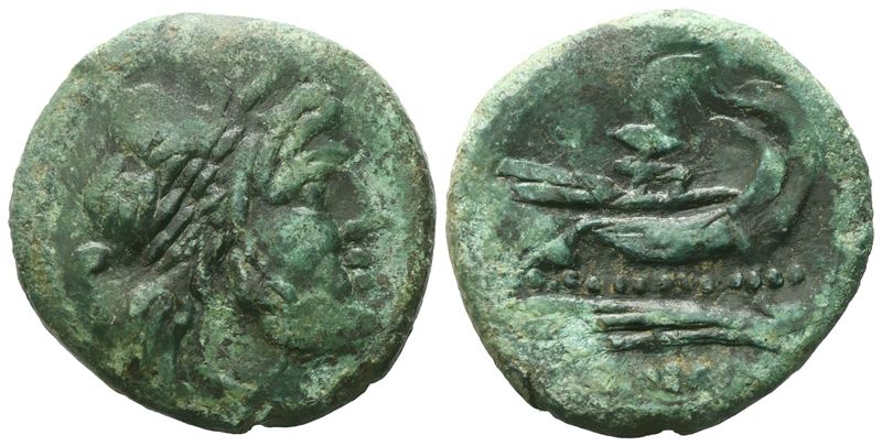 Anonymous, Semis, C. 91 Bc; Æ (10,48 G; 24,5 MM; 12 H)