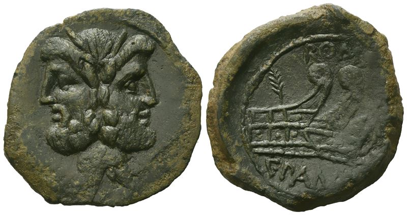 C. Vibius Pansa, As, 90 BC; Æ (11,07 g; 30 mm; 3 h)