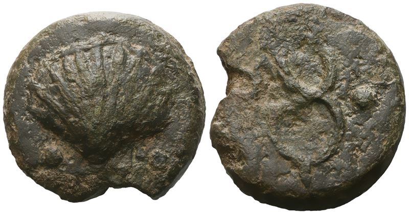 Anonymous, Sextans, 280-276 BC; Æ (49,85 g; 35 mm; 9 h)