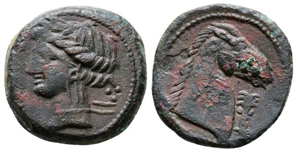 Carthaginian Domain, Sardinia, c. 264-241 BC. Æ (19mm, 4.89g).