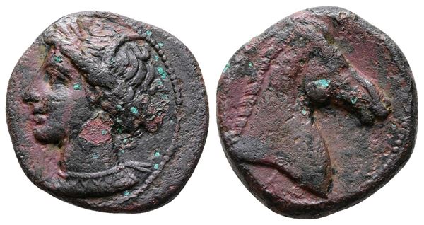 Carthaginian Domain, Sardinia, c. 300-264 BC. Æ (19mm, 4.61g).
