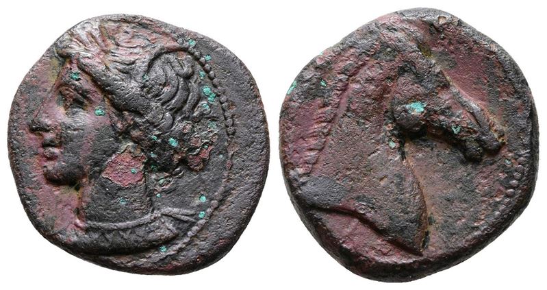 Carthaginian Domain, Sardinia, c. 300-264 BC. Æ (19mm, 4.61g).