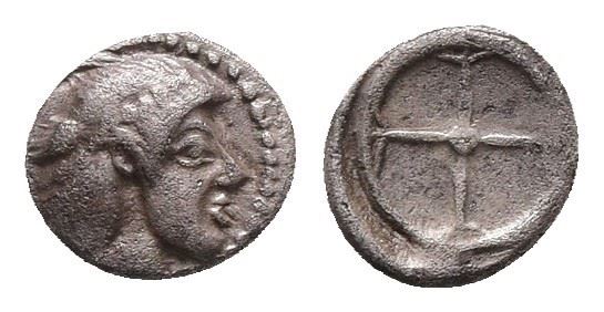 Sicily, Syracuse. Hieron I (478-466 BC). AR Obol (8mm, 0.63g),