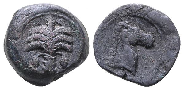 Sicily, Carthaginian Domain, c. 4th-3rd century BC. Æ (20mm, 8.63g).  - Auction Greek, Roman, Byzantine Coins - Bertolami Fine Art - Prague