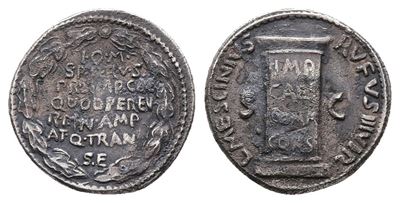 Augustus (27 Bc-ad 14). Ar Denarius (18mm, 3.38g).