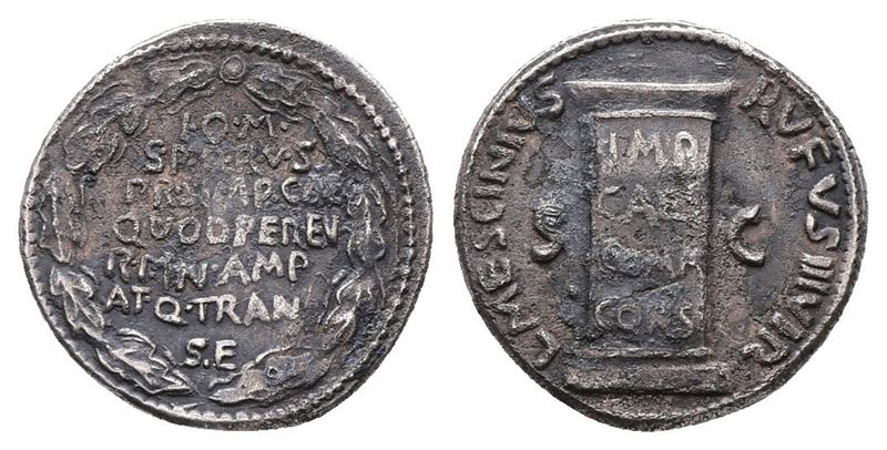 Augustus (27 Bc-ad 14). Ar Denarius (18mm, 3.38g).