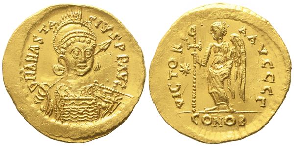 Anastasius I (491-518), Solidus; AV (4,50 g; 21,2 mm)