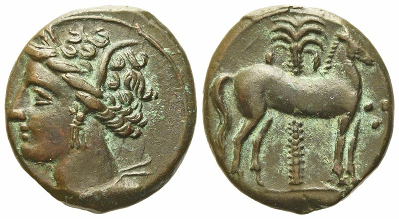 Carthage (C. 400-350 Bc), Æ (2,47 G; 15,5 MM)