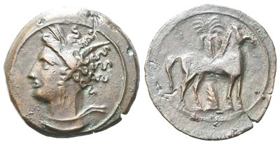 Carthage, C. 400-350 Bc. Æ (17 MM, 2.64 G).