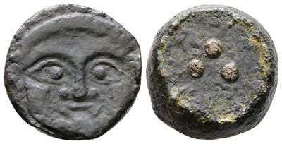 Sicily, Himera, C. 430-420 Bc. Æ Tetras Or Trionkion (21mm, 12.39g).