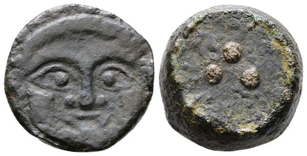 Sicily, Himera, c. 430-420 BC. Æ Tetras or Trionkion (21mm, 12.39g).