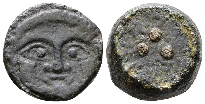 Sicily, Himera, C. 430-420 Bc. Æ Tetras Or Trionkion (21mm, 12.39g).