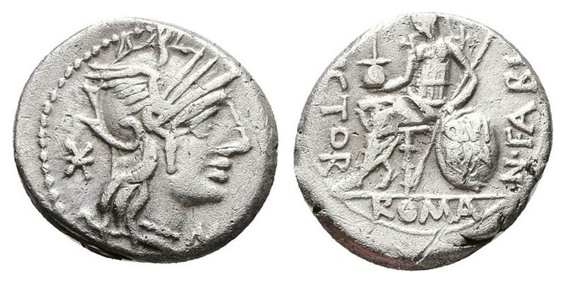 Numerius Fabius Pictor, Rome, 126 Bc. Ar Denarius (18mm, 3.78g).