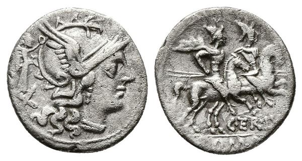 C. Terentius Lucanus, Rome, 147 BC. AR Denarius (18mm, 3.03g).