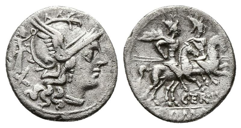 C. Terentius Lucanus, Rome, 147 Bc. Ar Denarius (18mm, 3.03g).