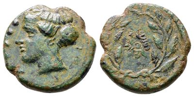 Sicily, Himera, C. 415-409 Bc. Æ Hemilitron (18mm, 3.26g).