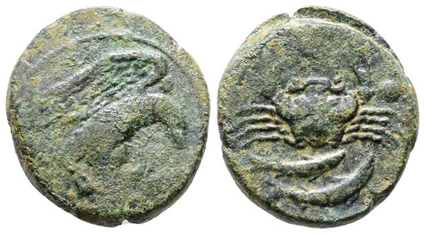 Sicily, Akragas, c. 425/0-410/06 BC. Æ Hexas (21mm, 6.97g).