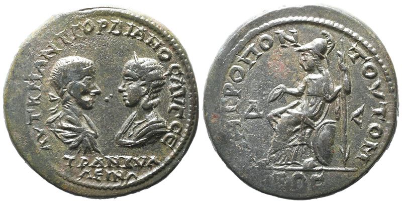 Gordian III And Tranquillina (238-244). Moesia Inferior, Tomis. Æ Tetrakaihemiassarion