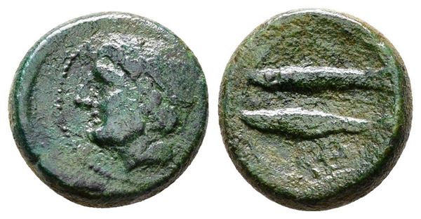 Sicily, Leontinoi, after 210 BC. Æ (14mm, 2.50g).  - Auction Greek, Roman and Byzantine Coins	 - Bertolami Fine Art - Prague