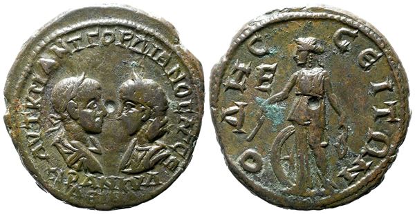 Gordian III and Tranquillina (238-244). Moesia Inferior, Odessus. Æ Pentassarion
