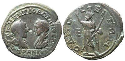 Gordian III And Tranquillina (238-244). Moesia Inferior, Odessus. Æ Pentassarion