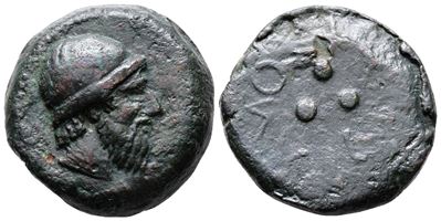 Islands Of Sicily, Lipara, C. 425 Bc. Æ Tetras (29mm, 25.20g).